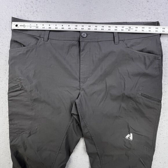 Eddie Bauer First Ascent Pants Mens 44x31 Gray Cargo Nylon Stretch Hiking - Picture 12 of 15